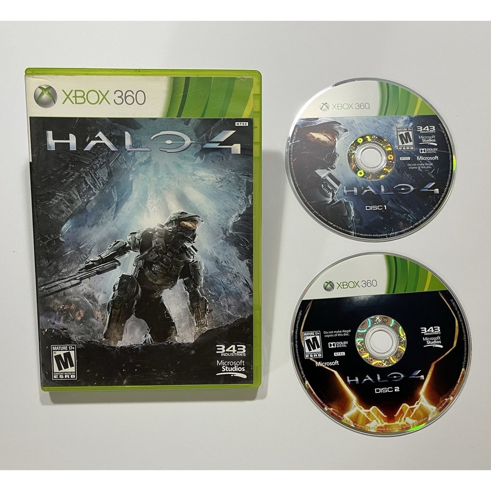 Halo 4 Microsoft Xbox 360 Tested & Working‎ 2 Discs